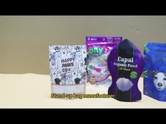 Fabricante Embalagem de alimentos em PET Saco de embalagem de alimentos para cães de plástico de fundo plano com fecho