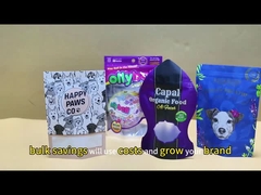 Logotipo personalizado Limpa / transparente / fosco / congelado Auto-selamento durável Zip Lock Sacos de plástico de alimentos