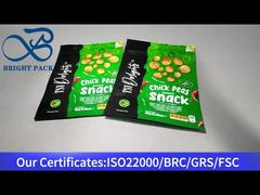 saco com zíper para lanche de grão de bico