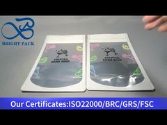 bolsa ziplock vertical com janela transparente