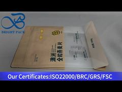 bolsa de fundo plano para aveia em grãos