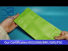 bolsa verde de fundo plano com zíper