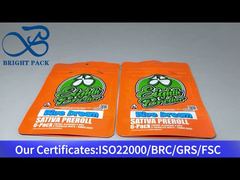 saco infantil de cannabis com janela transparente