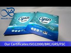 saco ziplock vertical para cápsulas de lavanderia