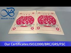 saco ziplock amarelo com janela transparente