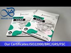 saco ziplock pequeno branco para goma de mascar 100g