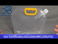 bolsa transparente com bico portátil de grande capacidade