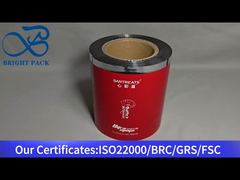 Filme em Rolo de Folha de Alumínio Vermelho para Alimentos