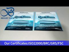 bolsa plástica azul que pode ser fechada novamente para agente de limpeza 80g