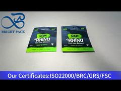 saco mylar verde personalizado resistente a crianças 10g