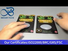 sacos marrons com zíper à prova de crianças com patente dos EUA