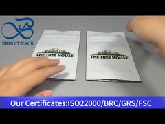 saco ziplock branco personalizado resistente a crianças