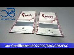 saco com zíper vertical branco com janela transparente