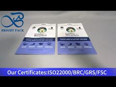 Saco de plástico azul para lanches para animais 170g