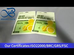 Bolsa com zíper para fatias de limão de 62g