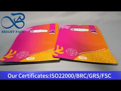 saco vermelho com zíper e fundo plano para pós 1kg