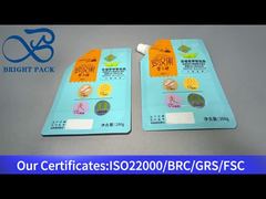 saco stand-up com bico para açúcar de fruta do monge 200g