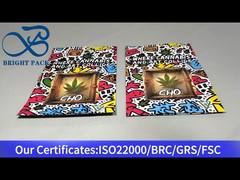 Bolsa de fecho com filme de toque colorido resistente a crianças