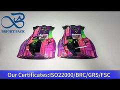 Saco chinês de forma irregular, à prova de crianças, com impressão de dois lados