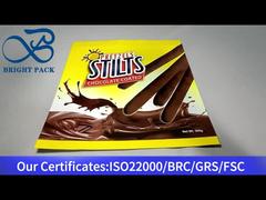 saco ziplock plástico de alumínio amarelo para chocolate