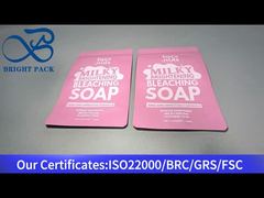 bolsa plástica de alumínio rosa para alimentos 140g