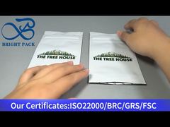 bolsa ziplock branca resistente a crianças