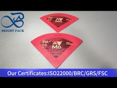 saco de embalagem vermelho de formato irregular para café 15g