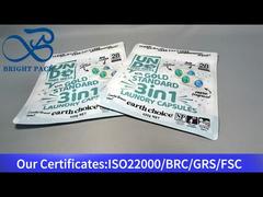 stand up pouch branco para cápsulas de lavanderia 420g