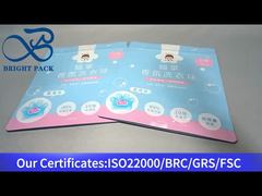 bolsa plástica de alumínio vertical azul para cápsulas de lavanderia 450g