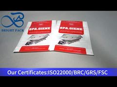 saco de embalagem de plástico branco com zíper para desinfetante de limpeza de banho 80g