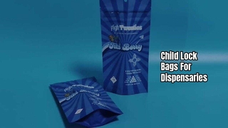 Saco de bloqueio infantil para cannabis patenteado nos EUA no atacado para necessidades de dispensário da UE / EUA
