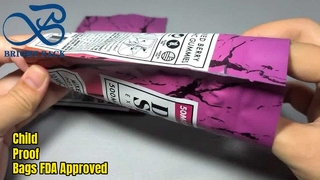 Sacos Mylar à prova de crianças personalizados certificados pela FDA