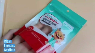 Sacos plásticos herméticos com zíper para armazenamento de fio dental e higiene oral em viagens