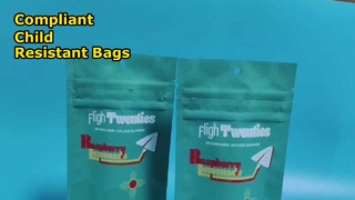 Sacos de ervas daninhas personalizados em conformidade com os EUA a granel resistente a crianças para marcas de cannabis