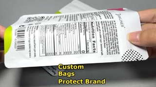 Sacos plásticos resseláveis ​​impressos personalizados em massa