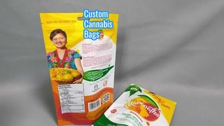 Sacos plásticos com zíper com impressão personalizada para atacado de cannabis