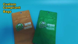 Atacadista de sacolas resistentes a crianças com impressão personalizada em conformidade com os EUA/UE para marcas de cannabis