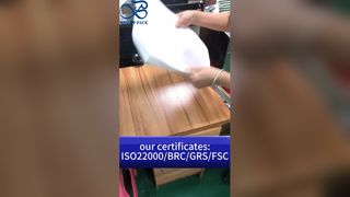 Sacos de papel glassine certificados pelo FSC à prova de óleo ecológicos para necessidades de embalagens de varejo de alimentos