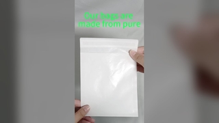 Sacos de papel de glassine personalizados com fecho autoadesivo removível, 100% biodegradável e personalizado