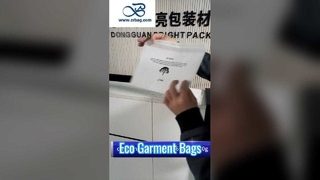 Sacos de papel de glassine branco ecológicos para embalar roupas íntimas de casacos de vestuário Clo biodegradável