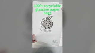 Sacos de Papel Glassine Translúcido Biodegradável Impressos Personalizados para Embalagem de Meias e Roupas
