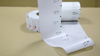 Rolo de filme composto de plástico e papel a granel ecológico para marcas de embalagem