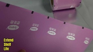 Película de rolos de embalagem de alimentos