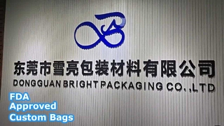 Sacos plásticos com logotipo personalizado aprovado pela FDA no atacado