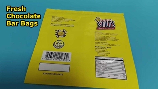 Saco plástico de barra de chocolate 500g a granel de qualidade alimentar para marcas de confeitaria