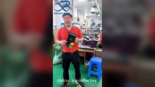 Saco de café com válvula de frescor hermético para grãos de café torrados