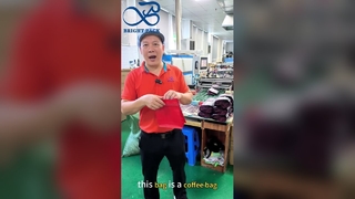 Saco de café de plástico com válvula para armazenamento hermético de grãos de café torrados