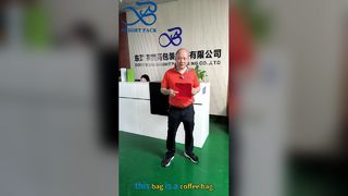 O saco de café autovedante com zíper representa o empacotamento premium da marca de café