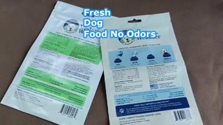 Sacos com zíper para alimentos para cães à prova de odores para soluções de armazenamento de alimentos para animais de estimação e frescor