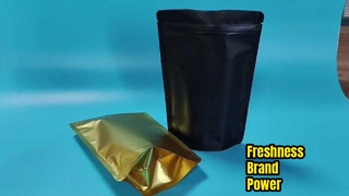 Fabricantes chineses de sacos com zíper stand-up compostos de folha de alumínio com impressão multicolorida